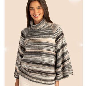NEW Trina Turk Orpheum Wool-Blend Sweater Cape Size Small NWT